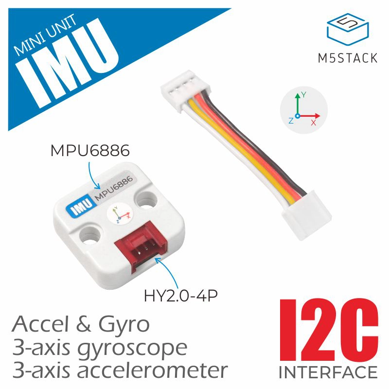 M5Stack Core2 - Oficjalny 6-osiowy moduł IMU M5Stack (MPU6886)