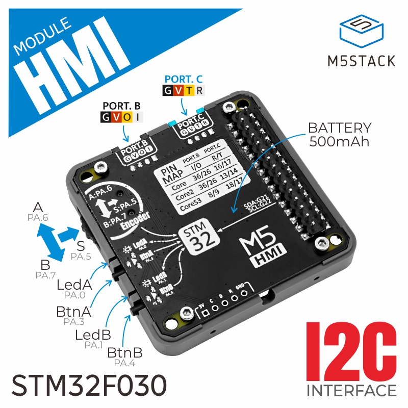 M5Stack Core2 - Oficjalny moduł HMI M5Stack z enkoderem