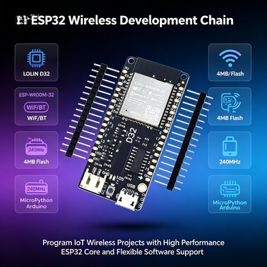 Lolin D32 - Płytka Wemos LOLIN D32 V1.0.0 ESP32,