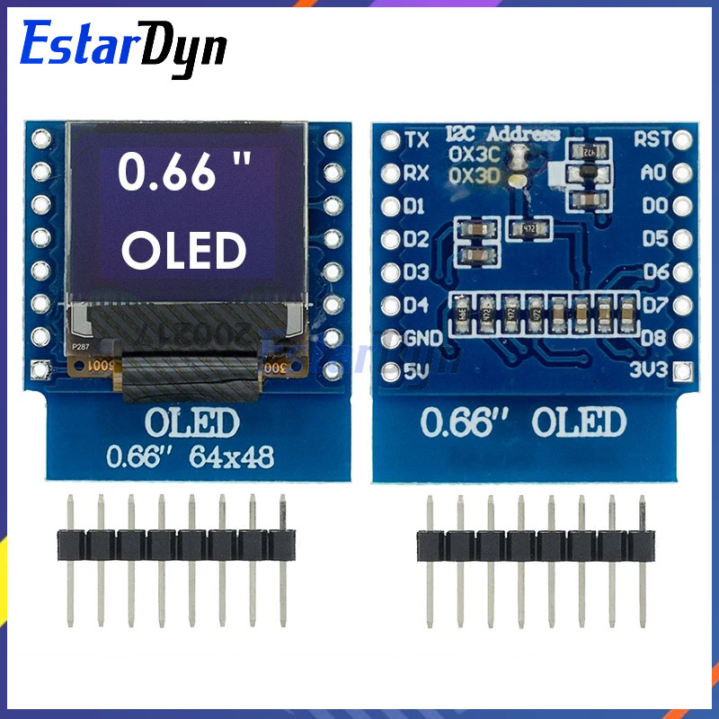 0,66-calowy wyświetlacz OLED L – Wemos D1 Mini recenzja i cena