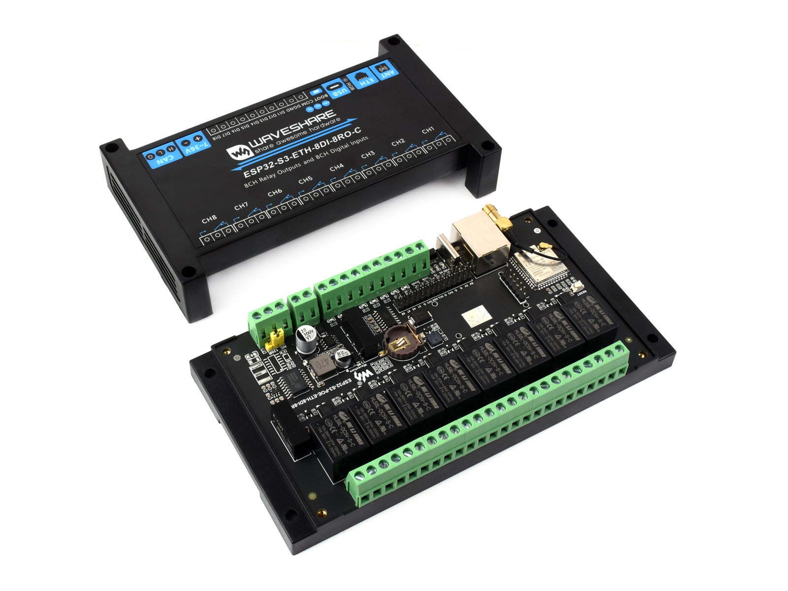 Przemysłowy 8-kanałowy moduł p – Waveshare Esp32 recenzja i cena