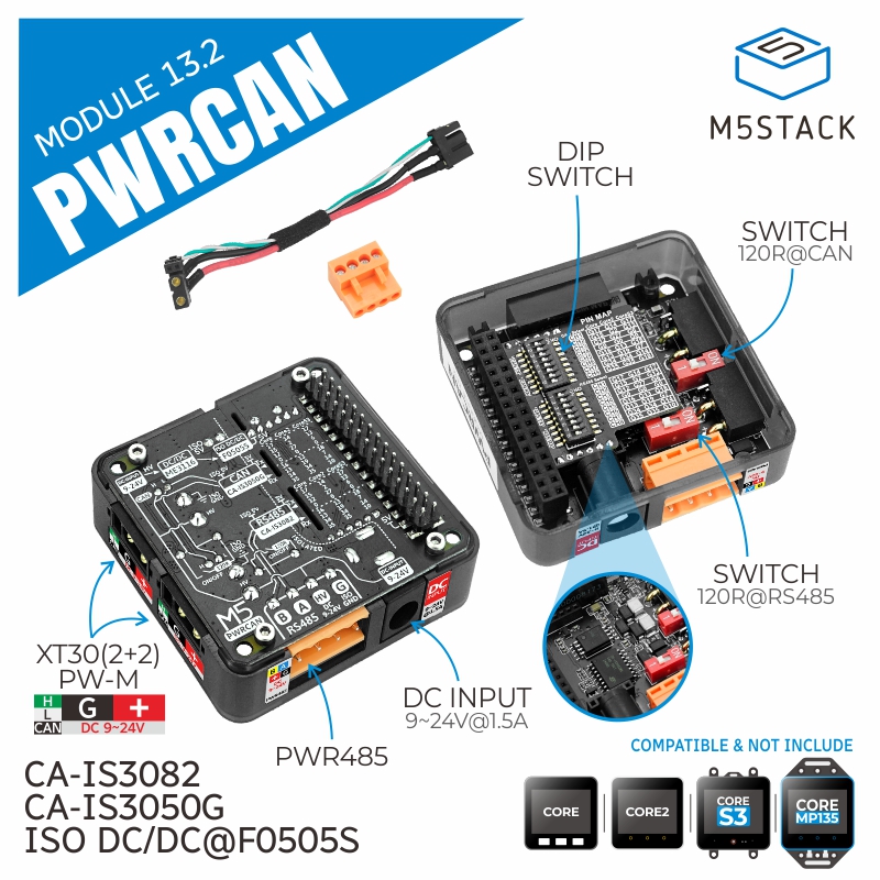 Oficjalny moduł M5Stack PWRCAN – M5Stack recenzja i cena